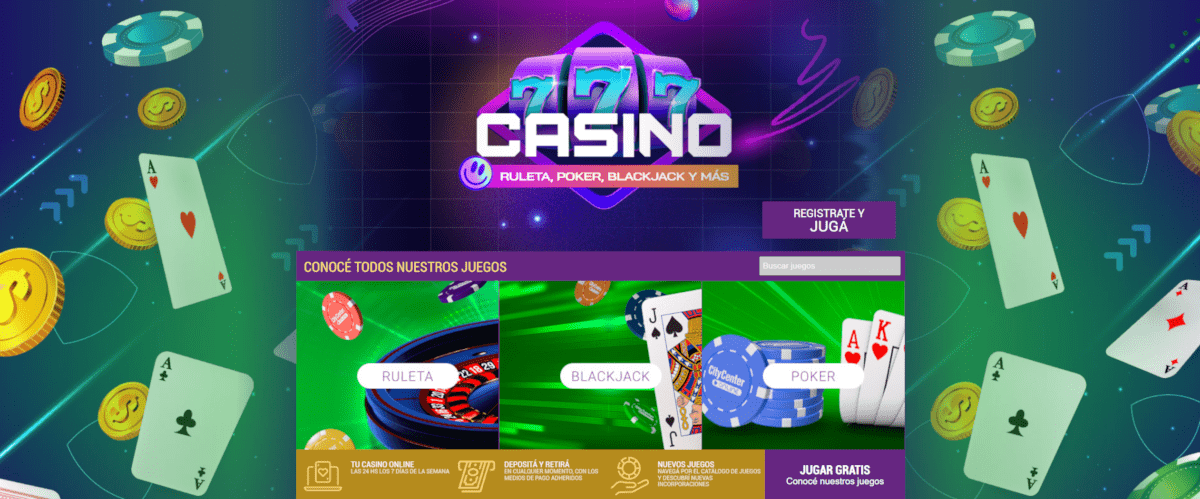 Casino Online City registrarse